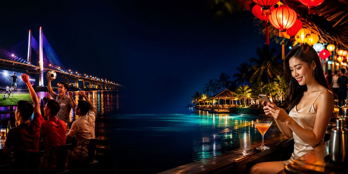 Người dùng tại Cần Thơ thực hiện nạp tiền qua điện thoại di động tại khu chợ đêm sầm uất