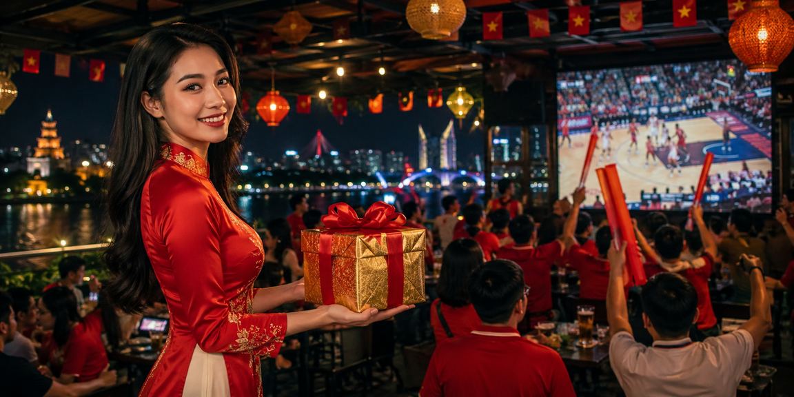 Người hâm mộ tại Hà Nội theo dõi kèo bóng rổ trực tuyến trên điện thoại