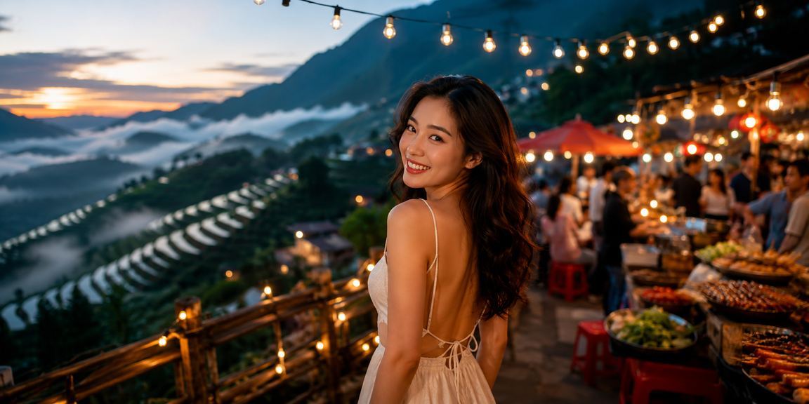Cảnh chợ đêm Sapa gợi nhớ hoàn cược cashback hàng tuần cho người chơi