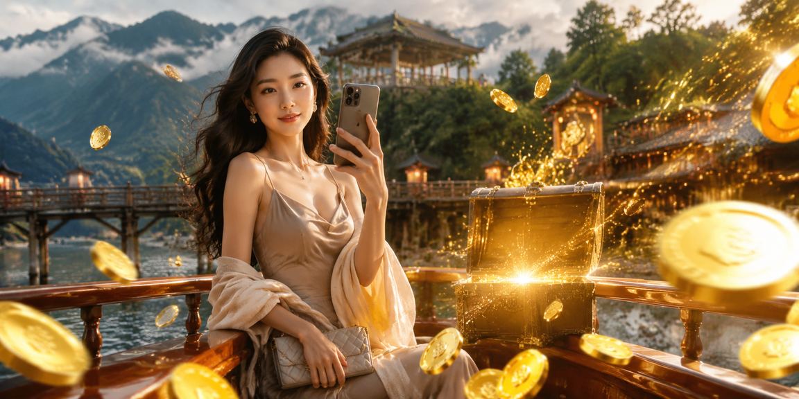 Người dùng tại Sapa thực hiện giao dịch tài chính trực tuyến qua điện thoại di động giữa thiên nhiên